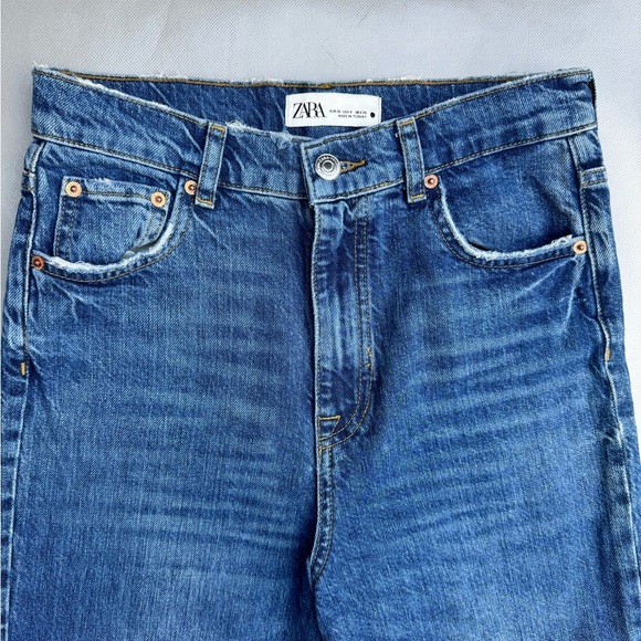 Zara High Waist Straight Jeans - Picture 6 of 7